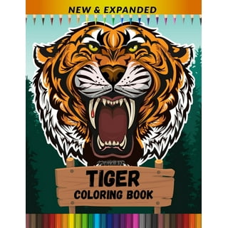 Baby Tiger Coloring Book 50 Pages Wildlife Coloring Book For