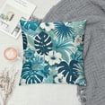 thumbnail image 2 of COMIO Outdoor Pillow Covers, Blue Pillow Covers, Tropical Palm Leaves Pillow Covers, Outdoor Pillows for Patio Furniture, Waterproof Outdoor Throw Pillows, Throw Pillow Covers Decorative Pillows White, 2 of 5