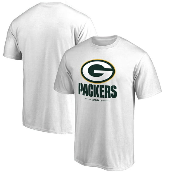 Men's White Green Bay Packers Team Lockup 2 T-Shirt