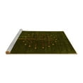 thumbnail image 2 of Ahgly Company Machine Washable Indoor Square Abstract Yellow Contemporary Area Rugs, 8' Square, 2 of 4