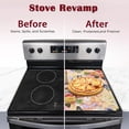 thumbnail image 4 of Vintage Eiffel Tower Stove Top Cover for Electric, Rose Butterfly Glass Ceramic Stove Cover, Heat Resistant Flat Stovetop Protector, Dish Drying Mats for Kitchen, 4 of 7