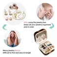 thumbnail image 4 of Bear Travel Portable Square Jewelry Box Organizer: Ideal Solution for Rings, Earrings, Necklaces, Bracelets, and More! Gift for Girls and Women., 4 of 6