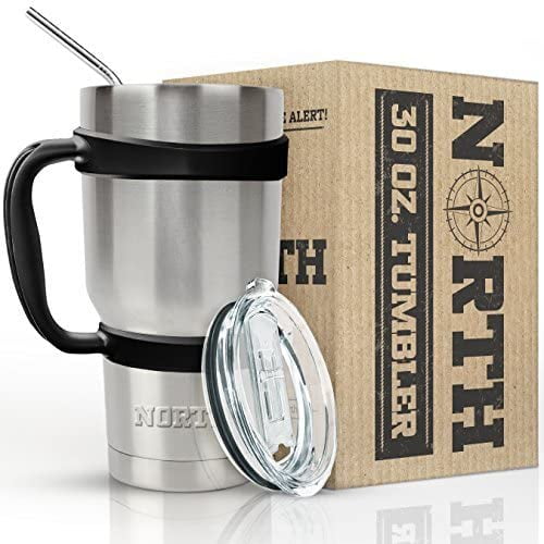 North Stainless Steel Vacuum Insulated 5 Piece Tumbler Set 30 oz