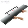thumbnail image 4 of Ballucci 48" Floating Shelves, 2-Pack Wood Wall Shelf Set with Invisible Brackets, 8" Deep, Black, 4 of 9