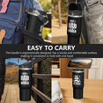 thumbnail image 6 of 1pc Dad - 1 30oz Tumbler with Straw & Handle - Insulated Stainless Steel Cup | Holiday Gift for Man Women (Christmas, Valentine's, Birthday), 6 of 8