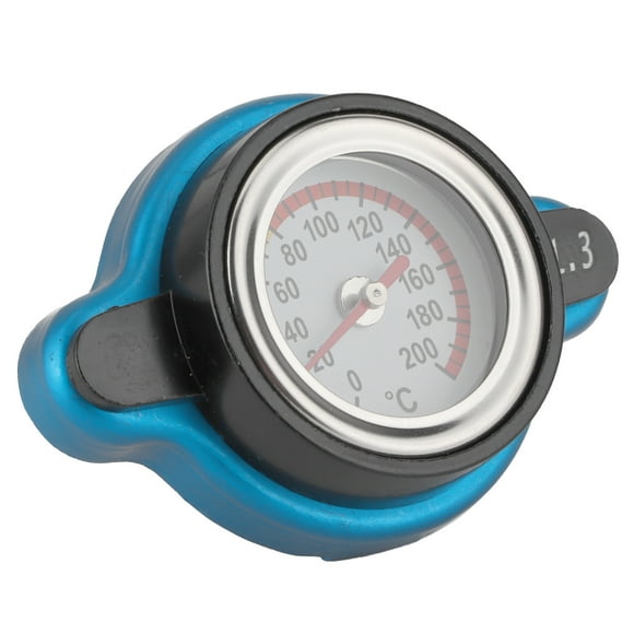 Radiator Thermostatic Gauge Universal Thermostatic Radiator Water Cover Leakproof W/Temperature Gauge