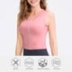 thumbnail image 2 of TFixol Chaleco deportivo para mujer, elástico, transpirable, absorbe la humedad, cuello redondo, sin mangas, 2 of 8