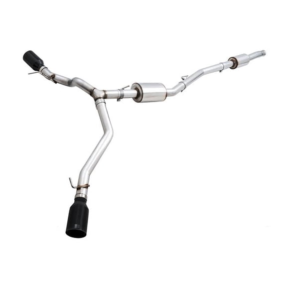 AWE Tuning 20-21 Jeep Gladiator JT 3.6L Tread Edition Cat-Back Dual Exhaust - Diamond Black Tip