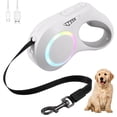 thumbnail image 2 of Retractable Dog Leash with LED Light 16ft Portable Retractable Walking Leash with Ergonomic Handle 600mAh Rechargeable LED Lighted Dog Leash Retractable Leash for Small Medium Dogs Pets, 2 of 11