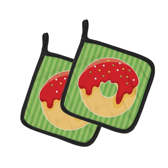 Carolines Treasures BB6818PTHD Christmas Donut Pair of Pot Holders