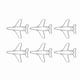 thumbnail image 4 of 10 Uds. Clips de papel con forma de avión, marcapáginas, Clip organizador de documentos, suministros de papelería, 4 of 5