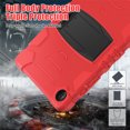 thumbnail image 5 of XYX Case for Samsung Galaxy Tab A9+ 11.0 inch (SM-X210/SM-X215/SM-X216), Dual Layer Slim Heavy Shockproof Rugged Protective Cover Case with Kickstand (Red Black), 5 of 7
