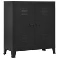 thumbnail image 1 of vidaXL Coffre de Rangement Industriel Acier Noir, 1 of 5