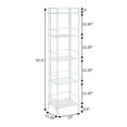 thumbnail image 4 of Convenience Concepts Xtra Storage 5 Tier Folding Metal Shelf, White, 4 of 6