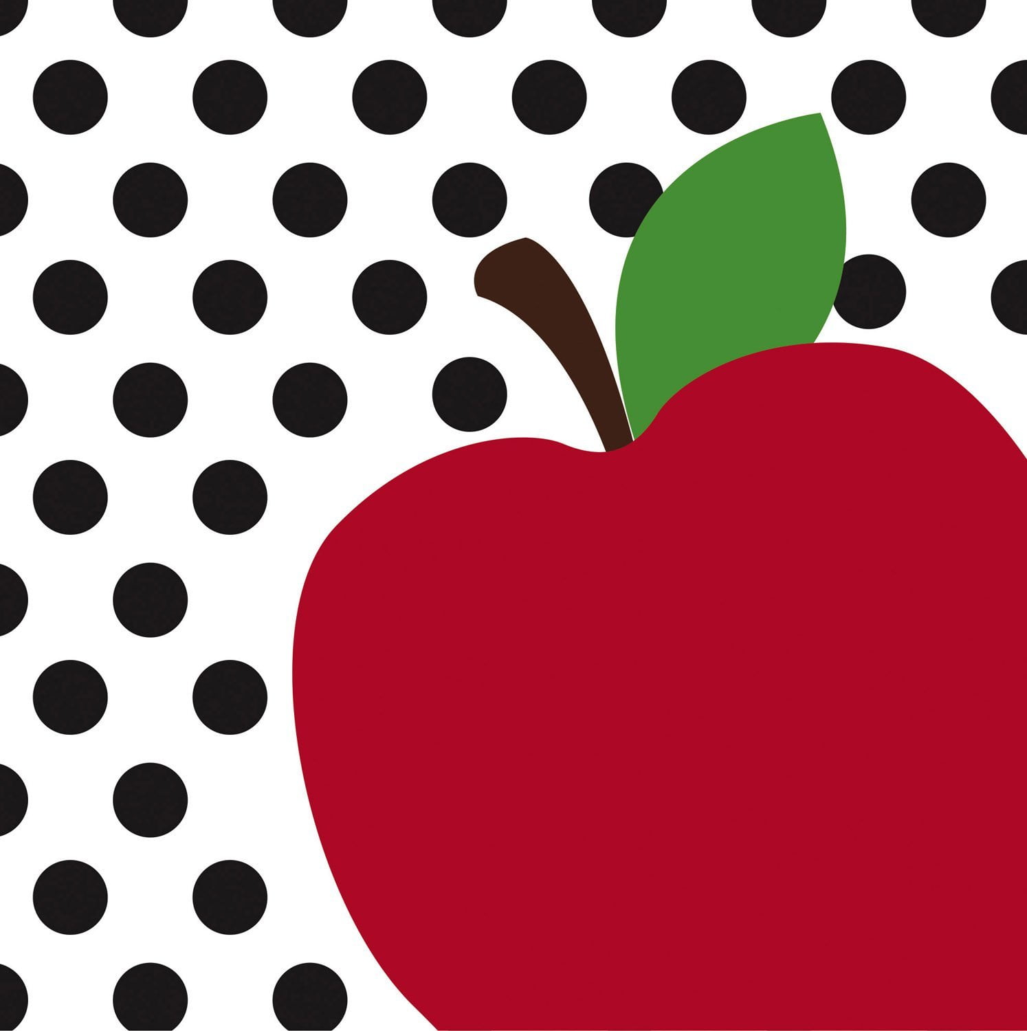Teacher S Apple Paper Lunch Napkin 20 Count Accent The Decor At