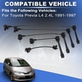 thumbnail image 3 of Ofertas Únicas 1 juego de cable de bujía de encendido para Toyota Previa L4 2.4L 1991-1997 Reemplaza 9091921489, 3 of 7