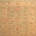 thumbnail image 1 of Ahgly Company Machine Washable Indoor Square Traditional Orange Area Rugs, 6' Square, 1 of 7