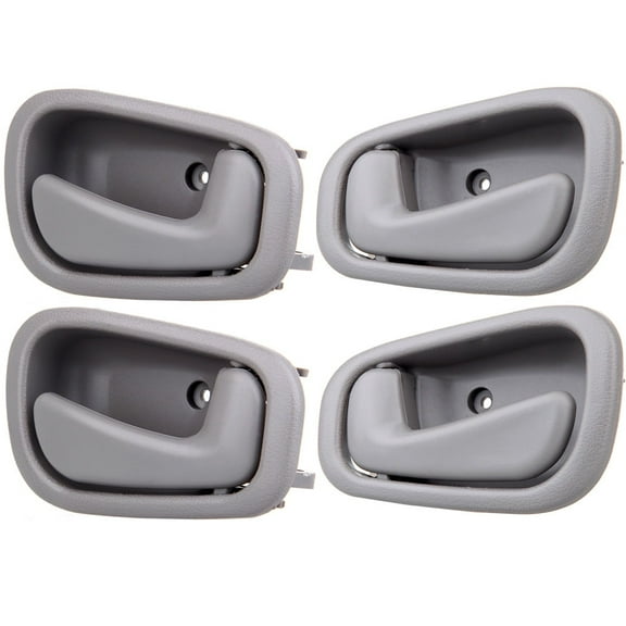CCIYU Door Handles Replacement fit for 1998-2002 for Toyota Corolla Interior Front Rear Driver Passenger Side  6920602050B1 6920502050B1 Texture Grey(4pcs)