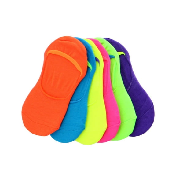 MeMoi Tipped Fashion High-Cut Shoe Liners 6 Pack - Womens - Female
