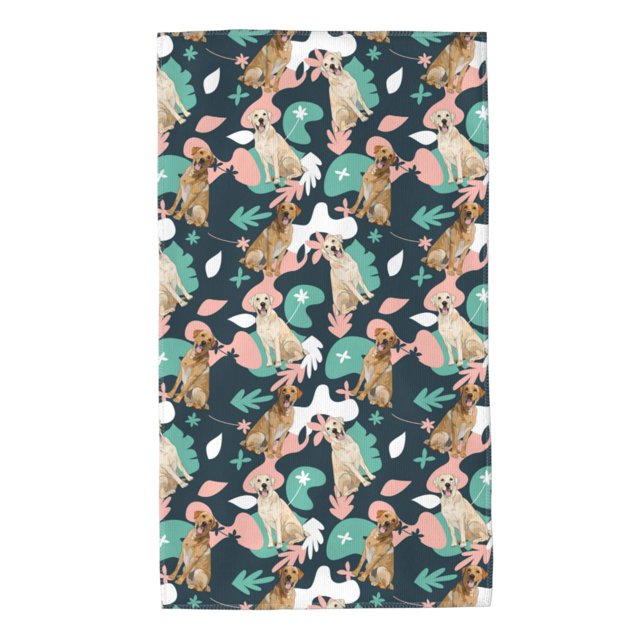 Balery Labrador Retriever Dog Toalla de Microfibra Premium con Estampado – 27.5x16 pulgadas, Alta Absorción, Suave y Aterciopelada, Secado Rápido
