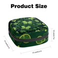 thumbnail image 2 of Saint Patrick's Day Sanitary Napkin Storage Bag Makeup Pouch for Purse, Small Sanitary Napkin Disposal Bags, in Velvet, Sponge, Oxford Fabric, 4.7x6.6x6.6 in, 2 of 6