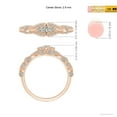 thumbnail image 5 of ANGARA Natural Diamond Anniversary Ring with Paisley Motifs in 14K Rose Gold for Women (Size-2.9mm| Color-K| Clarity-I3) | April Birthstone, Anniversary, Jewelry Gift for Women | Natural Diamond Ring, 5 of 9