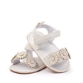 thumbnail image 4 of Tigivemen Toddler Sandals Girl Summer Sandal Dressy Baby Girls Flower Shoes White Size 5, 4 of 8