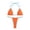 Orange, variant on One Piece Swimsuit Women Trendy Split Solid Relaxed Daily Bikini Swimwear,Sizes S-L