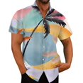 thumbnail image 3 of Camisas Para Hombre XXL TURISMO VACACIONES PLAYA OCIO HOMBRE VERANO ESTAMPADO CAMISA DE MANGA CORTA (A, L), 3 of 4