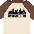 thumbnail image 4 of Inktastic Nashville Skyline Grunge Boys or Girls Long Sleeve Baby Bodysuit, 4 of 5