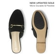 thumbnail image 2 of Women Mules Comfortable Slip On Mules For Women Flats with Buckle,Black 9.5, 2 of 5