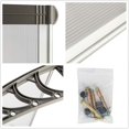 thumbnail image 5 of 40" x 40" Door Window Awning Polycarbonate Cover Front Door Outdoor Patio Awning Canopy UV Rain Snow Protection Hollow Sheet (Fusion), 5 of 7