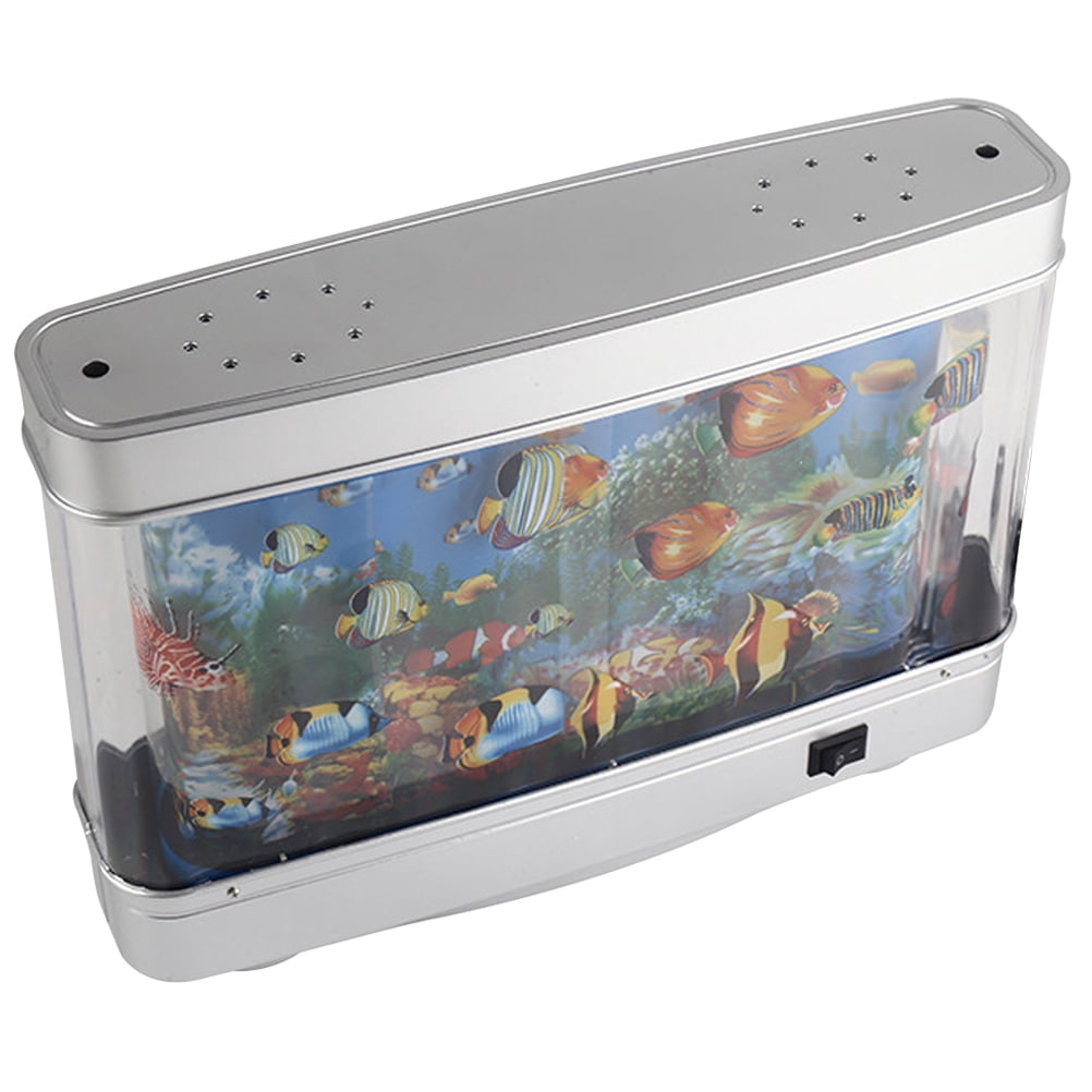 Fake Aquarium Decorative Lamp Artificial Tropical Fish Tank Motion Night Light Virtual Moving Imitating Ocean