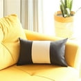 thumbnail image 1 of HomeRoots 399527 Black & White Midsection Lumbar Throw Pillow, Multi Color, 1 of 1
