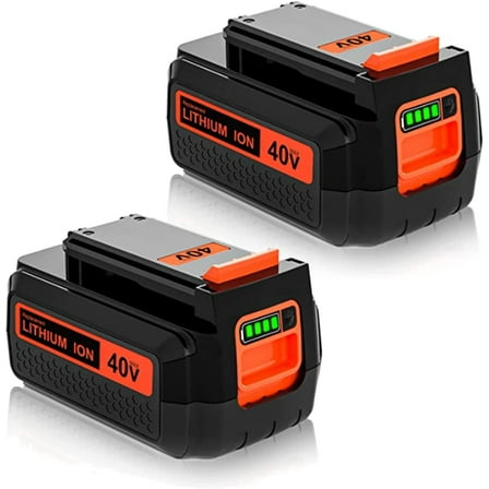 2Pack 40 Volt 3.0Ah Replacement for Black and Decker 40V Lithium Battery LBX2040 LBXR36 LBXR2036 LST540 LCS1240 LBX1540 LST136W