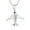 Steel, variant on Airplane pendant cremation jewellery urns for ashes keepsake urn necklace