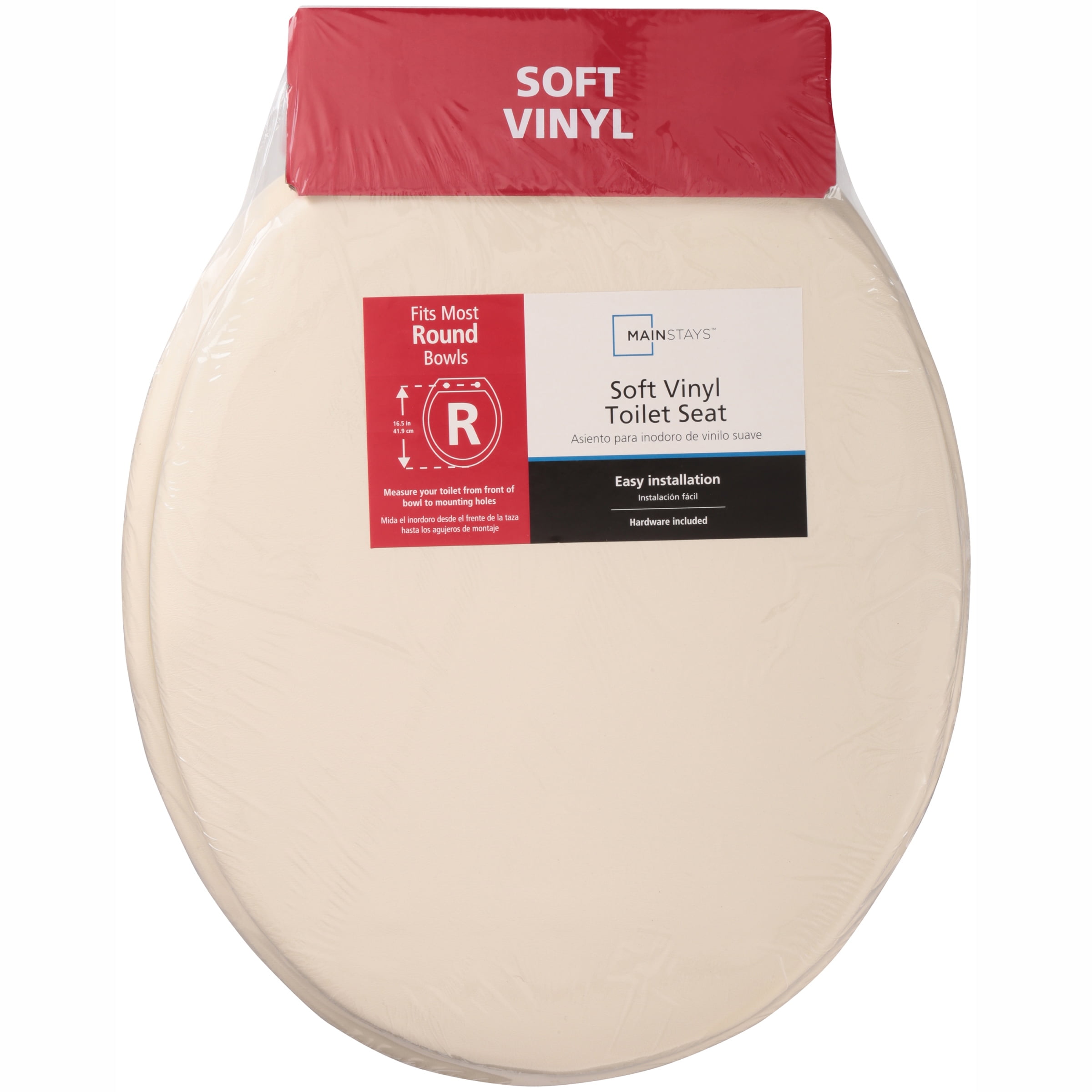 Mainstays Soft Vinyl Toilet Seat