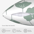 thumbnail image 5 of ZICANCN Light Green Lotus Throw Pillow Covers, Bed Couch Sofa Knit Decorative Pillow Covers for Living Room Farmhouse, 18"x18", 5 of 8