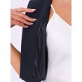 thumbnail image 5 of DARING DIVA Women's 3/4 Sleeve Shrug Top Collarless Pleated Cropped Cardigan XS Blue, 5 of 6