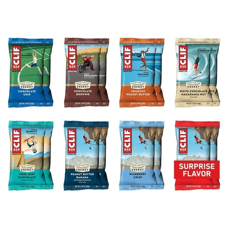 CLIF BARS - Energy Bars - Best Sellers Variety Pack- Made with Organic Oats - Plant Based - Vegetarian Food- Care Package - Kosher (2.4 Ounce Protein Bars 16 Count) Packaging & Assort