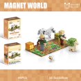 thumbnail image 2 of Juego de bloques de construcción magnéticos con adornos del mundo, escena T, juguetes de ensamblaje, 2 of 2