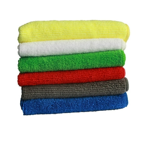 WRITWAA 5- Microfiber Cleaning Cloths Highly Absorbent and Easy to Use for Home and Auto