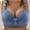 Blue, variant on Juslio Bras for Women Athletic Wirefree Breathable Solid Push Up Bras for Women