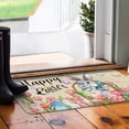 thumbnail image 5 of Easter Door Mat,Spring Bunny Eggs Tulip Floral Indoor Outdoor Non-Slip Doormat,Entryway Front Porch Easter Rabbit Welcome Door Mat Colorful for Entrance Decor 30" x 17" (Happy Easter), 5 of 6