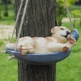 thumbnail image 2 of Garden Hanging Statue Artificial Sleeping Dog Rabbit Garden Yard Decoration Garden Statue, 2 of 7