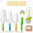 thumbnail image 4 of 11Pcs Toddler Cutter Set with Cutting Board Portable Plastic Kitchen Cutter Set with Potato Chipper, 4 of 7