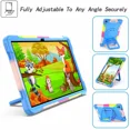 thumbnail image 4 of Rotating Kickstand Case for Samsung Galaxy Tab A 10.1 2019 SM-T510 SM-T515 Hand Strap Shell Kid Tablet Cover for SM-T510 SM-T515 (black (blue),Tab A 10.1 2019 T510), 4 of 7