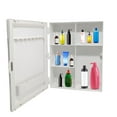 thumbnail image 3 of Abs Plastic Cabinet With Mirror Strong Bathroom Shelve Wall Mounted Storage Organizer, Premium Multipurpose Mirror For Bathroom Accessories (Ivory) Pack Of 1, 3 of 4