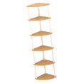 thumbnail image 3 of DOLITY Corner Shelf Corner Display Shelf Durability Frees Standing Easy to Install Storage Rack Multipurpose for Kitchen Office Home 152cm, 3 of 9