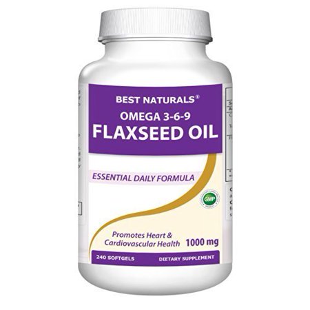 Flaxseed Oil 1000 mg 240 Softgels by Best (Best Flaxseed Oil For Seasoning)